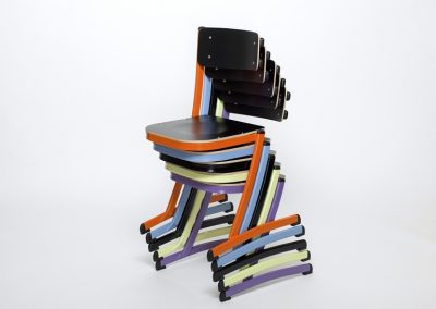 a stackable school chair