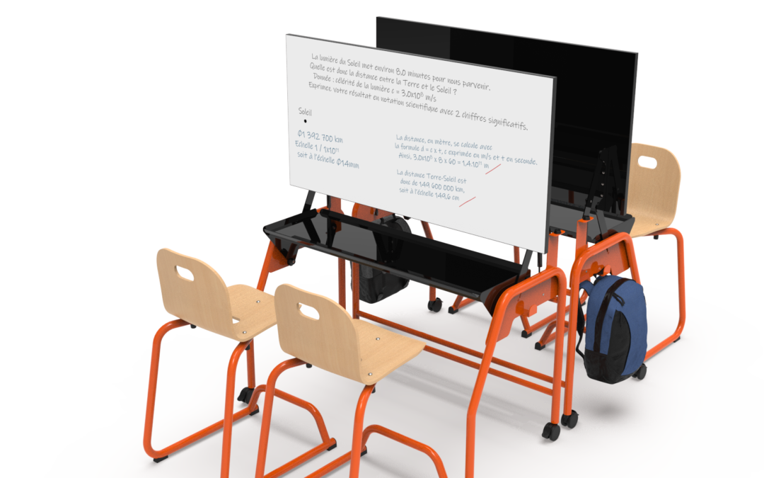 Programme Biplan : la table tableau design